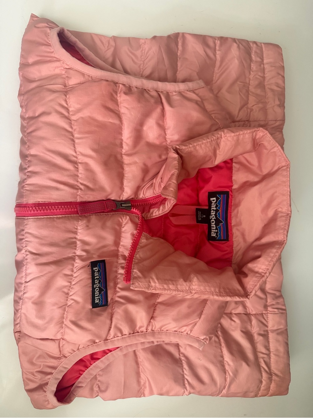 Patagonia Light Pink Quilted Vest